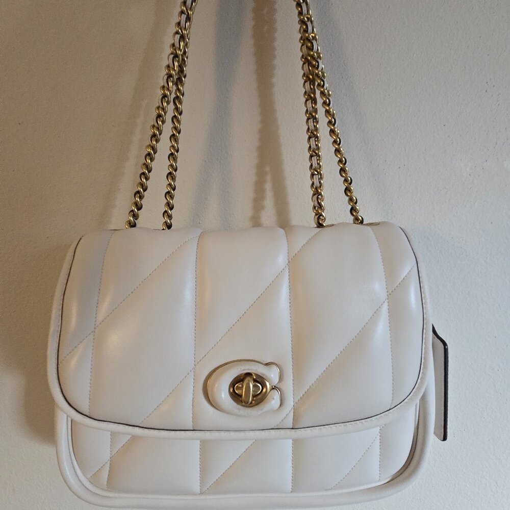 Coach Quilted Pillow Madison Shoulder Bag w/ Chain Strap